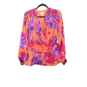 NWT Sofia Jeans Sofia Vergara Women's Floral Print Polyester Blouse Size XL
